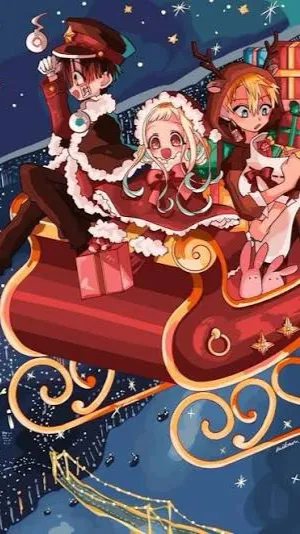 ai character: Christmas Eve.Tbhk background