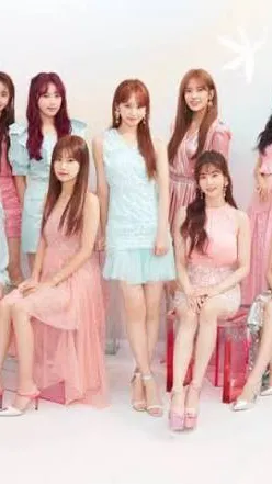ai character: IZ*ONE background