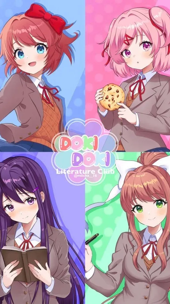 ai character: DDLC background