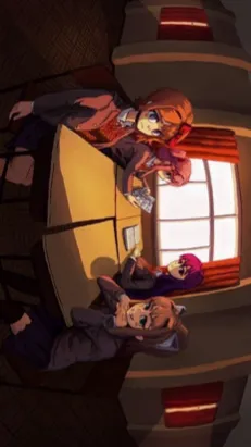 ai character: DDLC Backrooms background