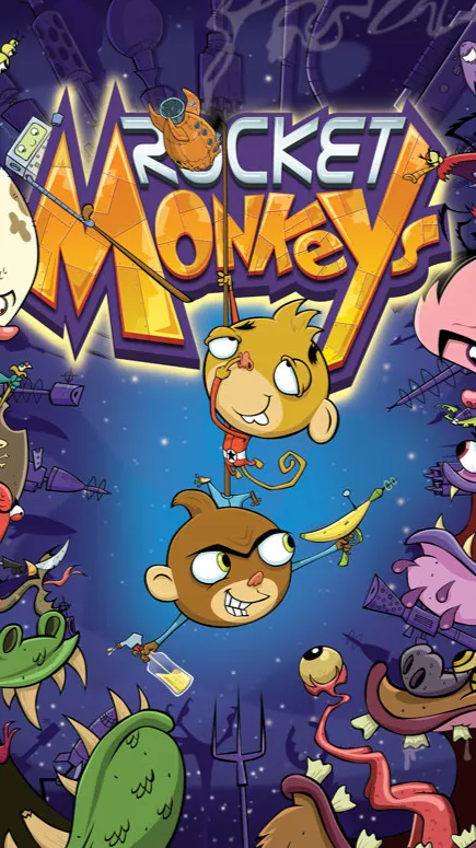 ai character: Rocket monkeys  background