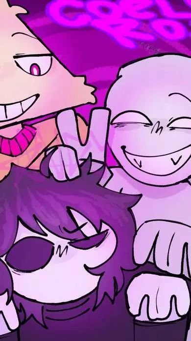 ai character: Coelho rosa !  background