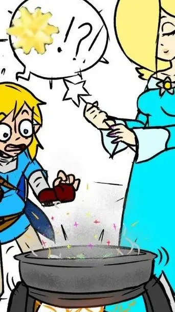 ai character: link x rosalina 🫶💗 background