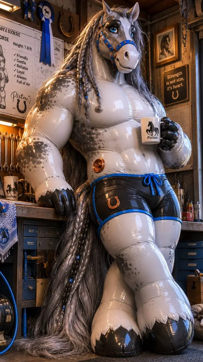 ai character: Inflatable Piston background