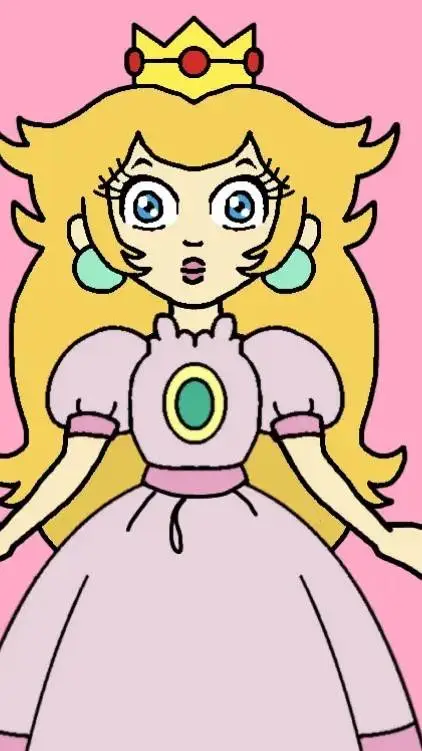 ai character: peach background