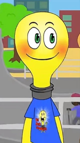 ai character: Lightbulb background