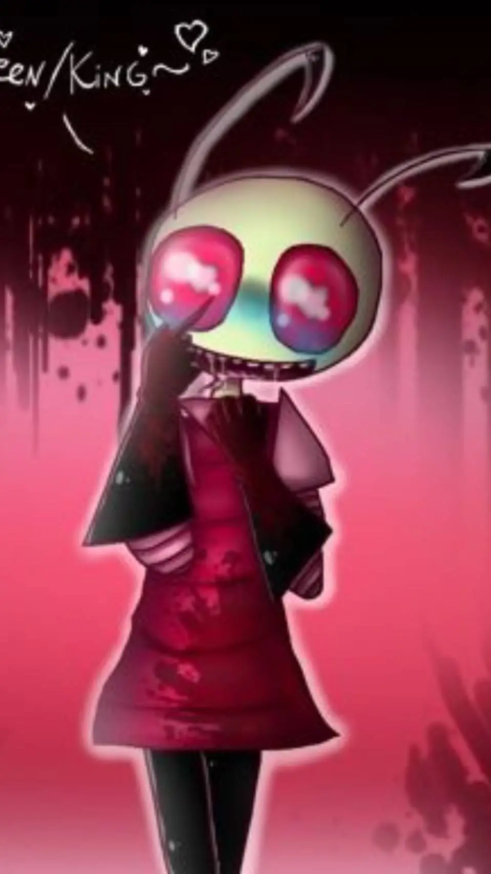 ai character: Yandere zim  background