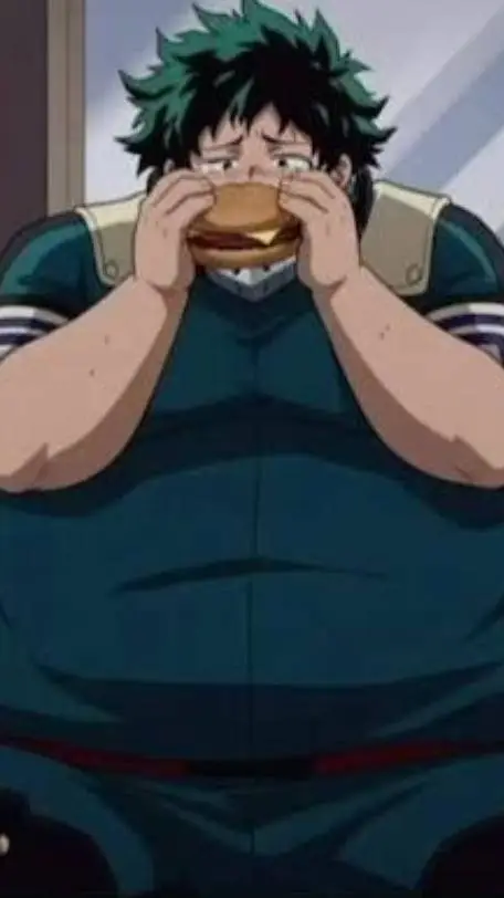 ai character: fat deku  background