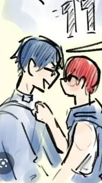 ai character: todoroki x iida background