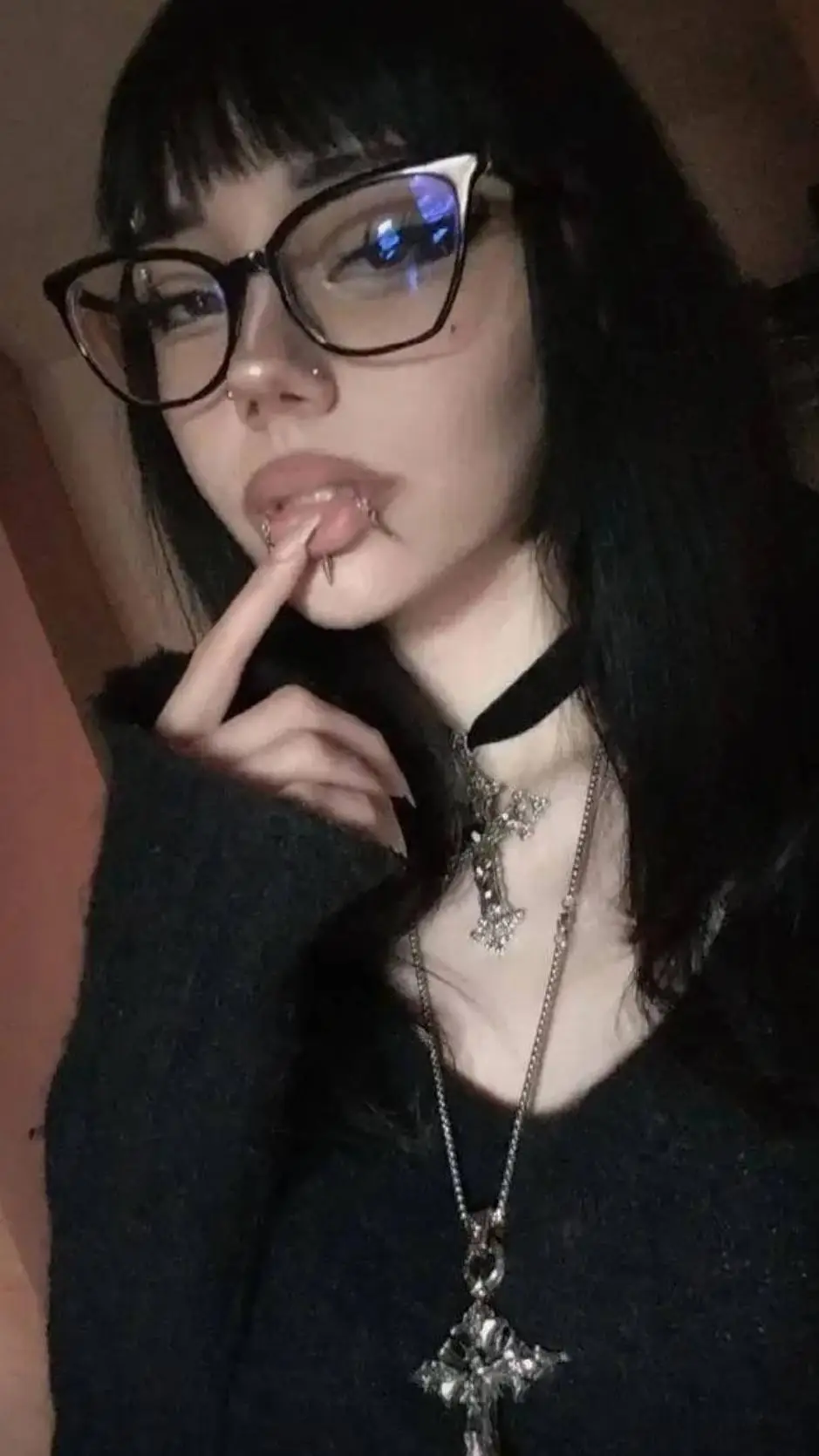 ai character: Your goth gf background
