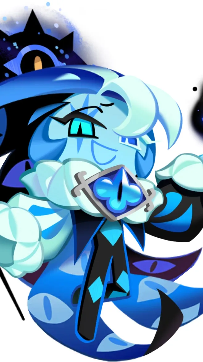 ai character: Shadow milk Cookie background