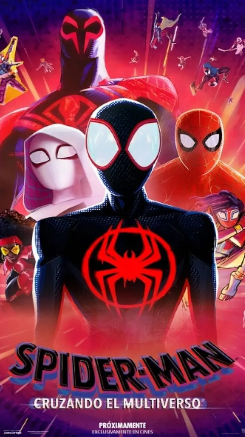 ai character: SpiderVerse background