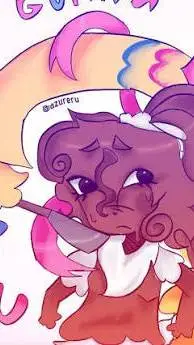 ai character: Yatta x cocoa background