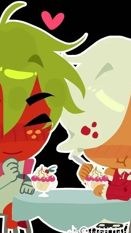 ai character: strawberrycookie background