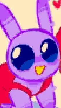 ai character: funnybunny o background