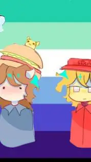 ai character: pizzaburger AGAIN background
