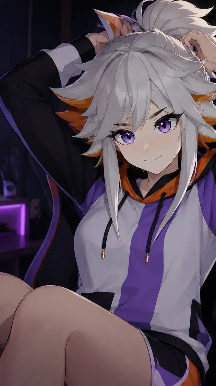 ai character: VTuber) Demenishki background