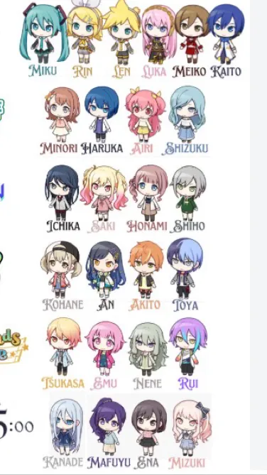 ai character: Pjsk background