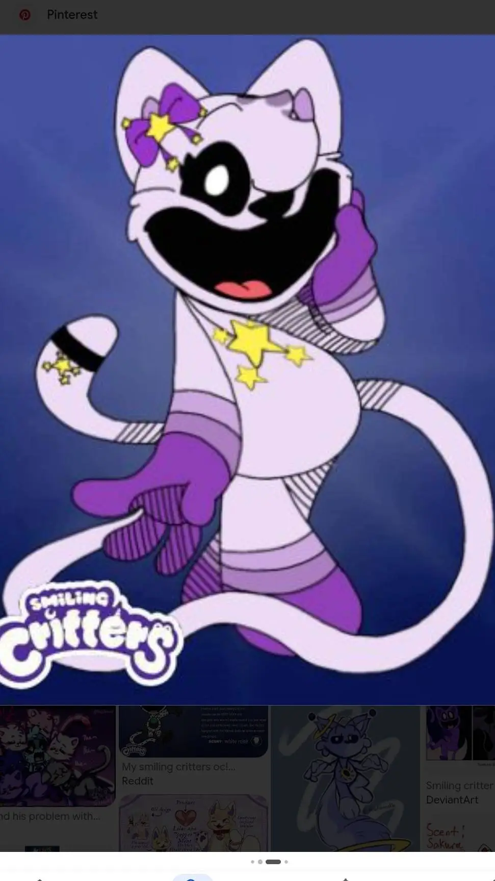 ai character: star kitty  background