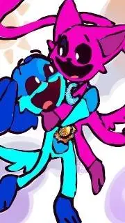 ai character: kittynap .dogBlue  background