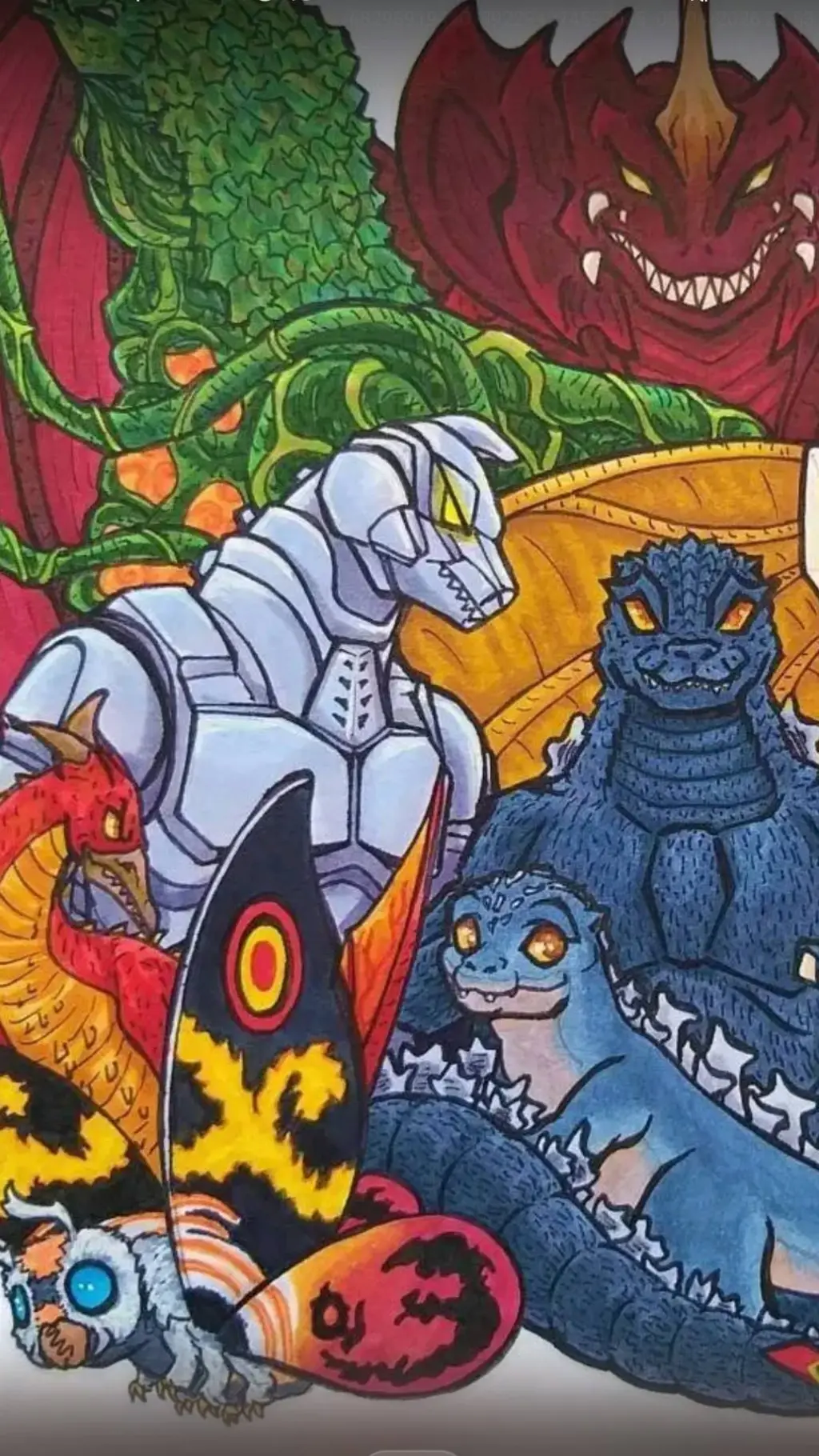 ai character: godzilla family background
