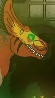 ai character: angry ultimasaurus background