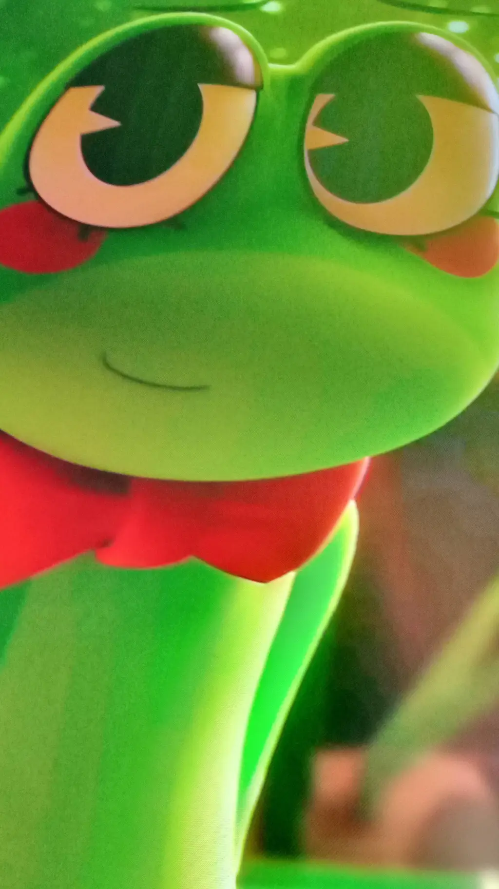 ai character: ribbit loves you background
