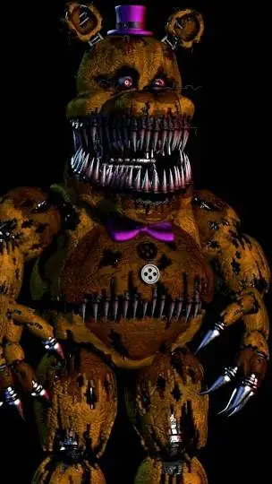 ai character: Nightmare fredbear background