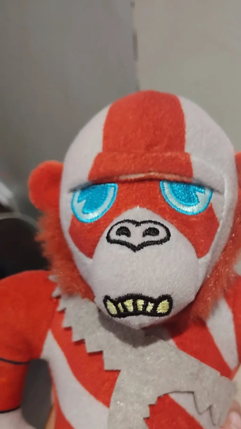 ai character: skar King plushie background
