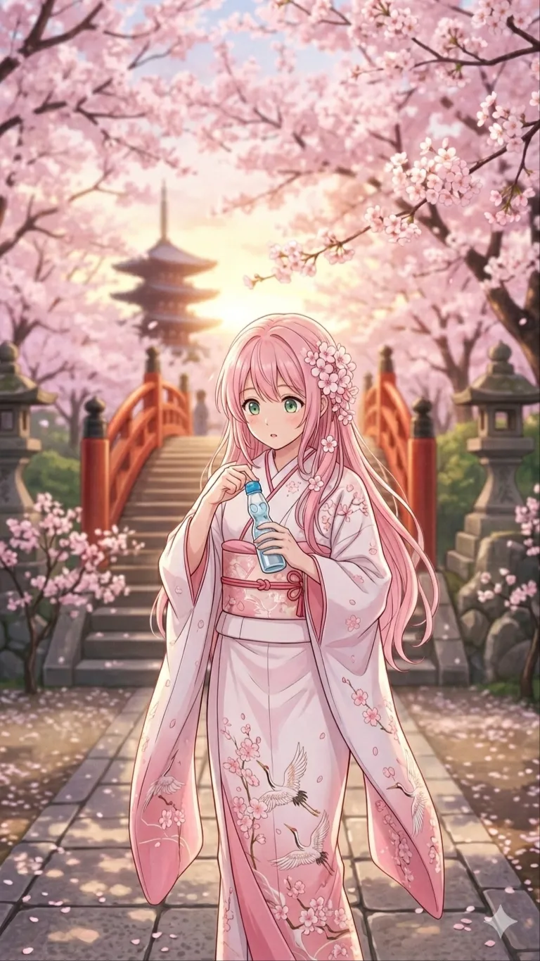 ai character: Sakura background