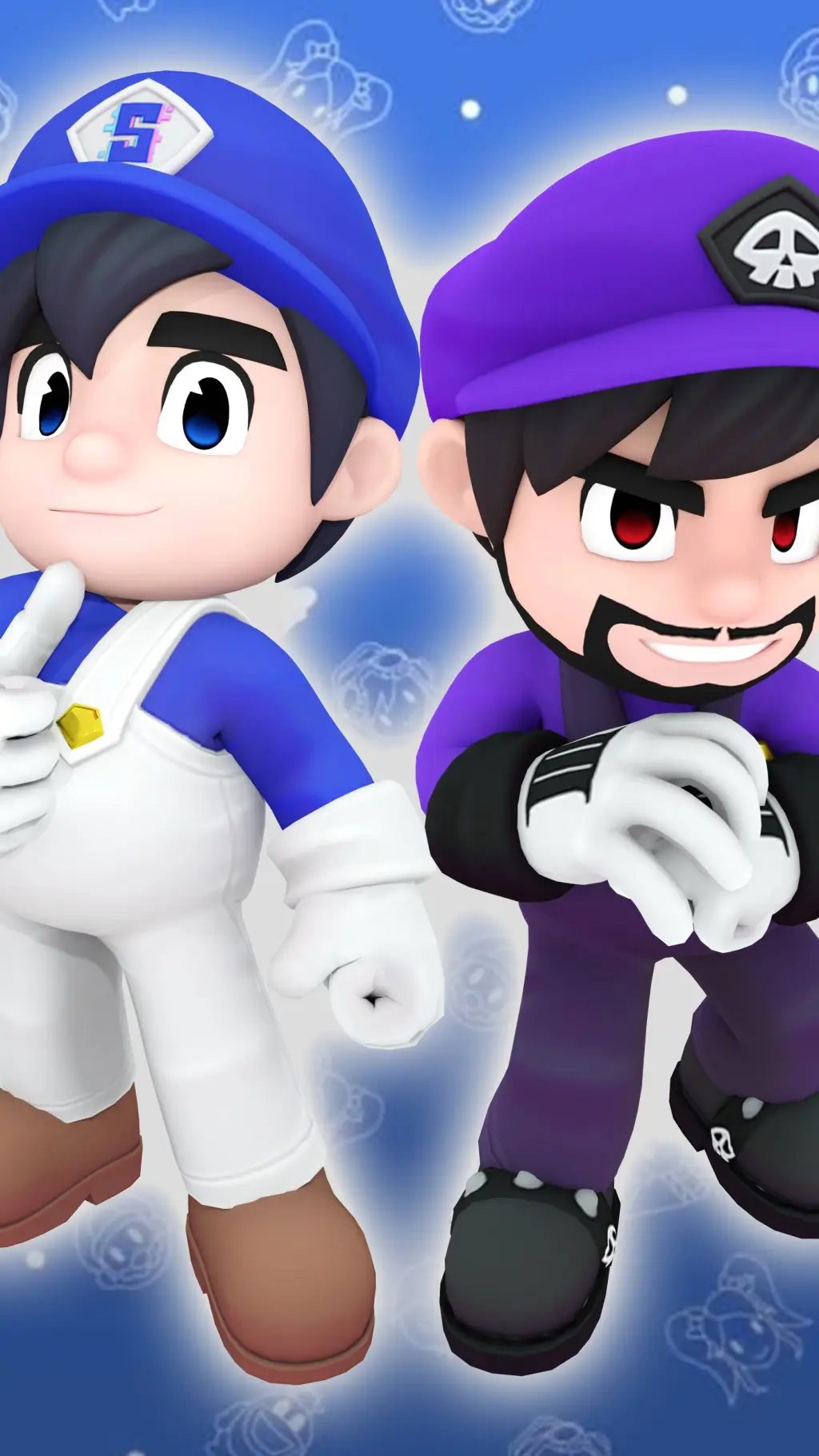 ai character: SMG4 x SMG3 background