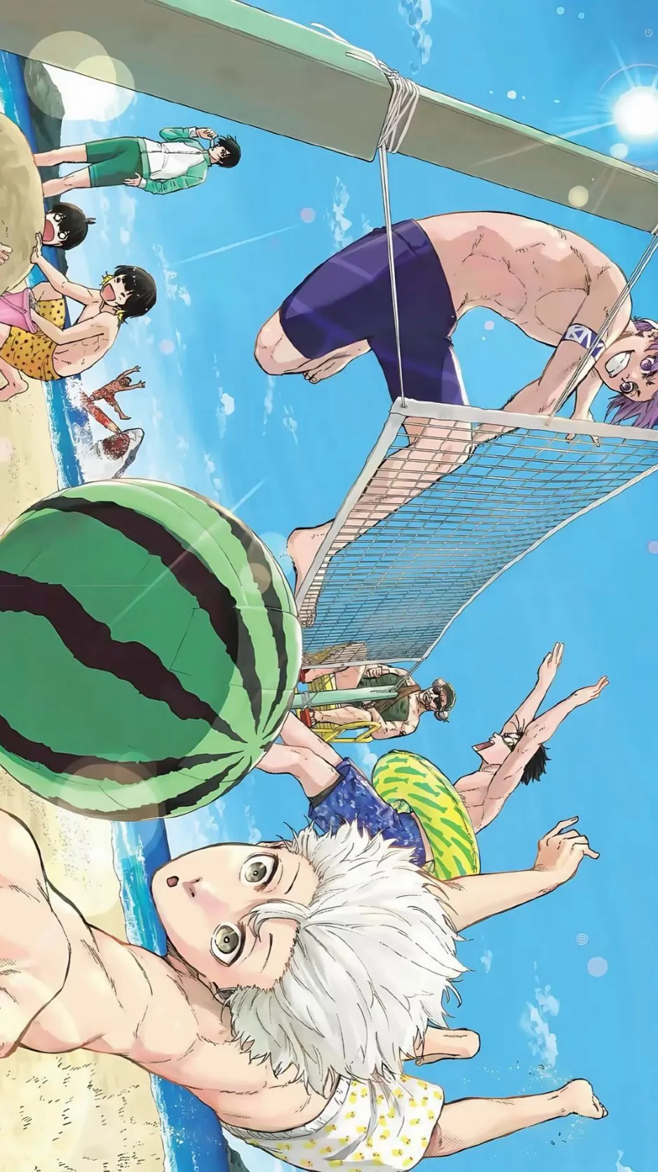 ai character: Bllk beach party!! background