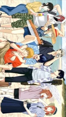 ai character: Csm beach party!!! background