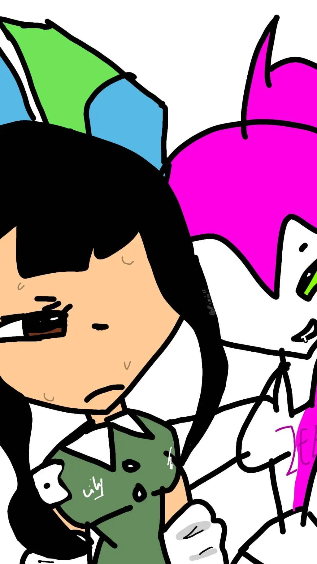 ai character: zee x lily  background
