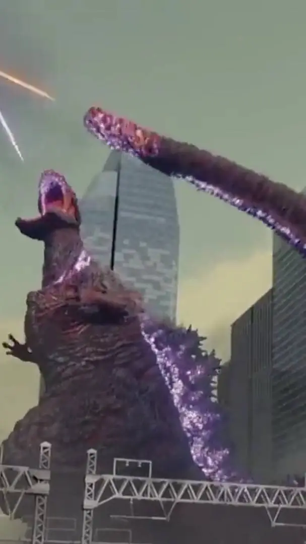 ai character: Shin Godzilla  background