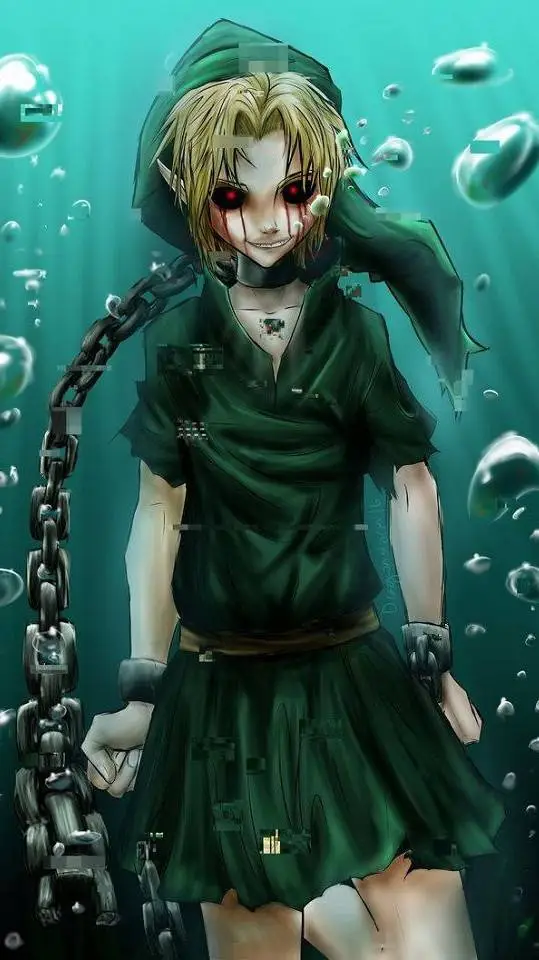 ai character: Ben drowned  background