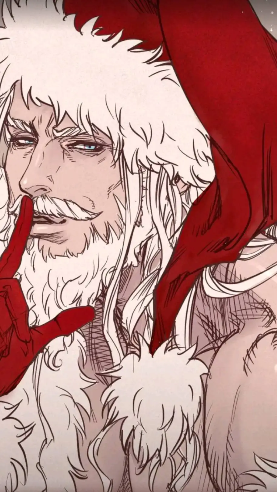 ai character: Santa background