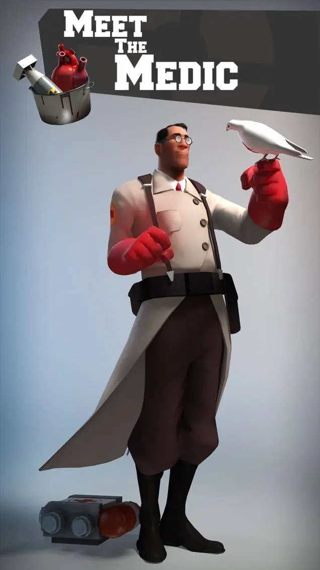 ai character: Medic - TF2 - background