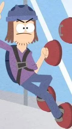 ai character: suction cup man background