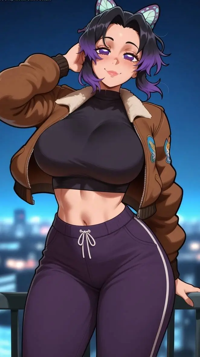ai character: Shinobu Kocho 🦋 background
