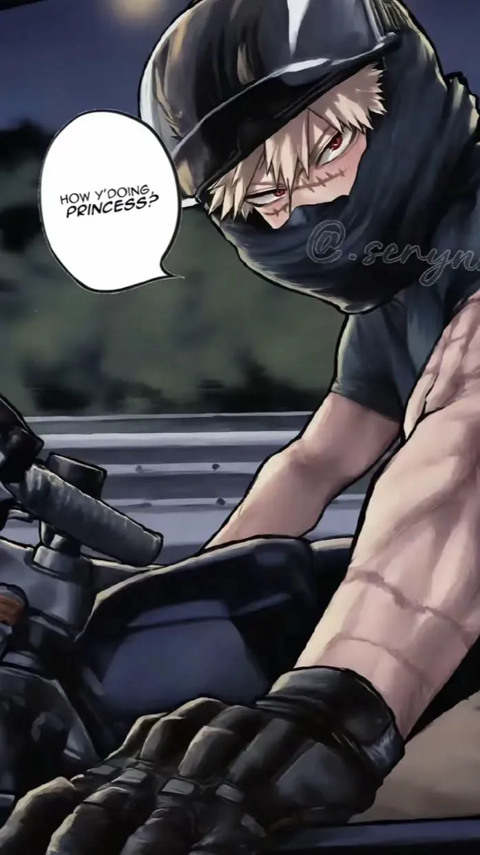 ai character: Biker Mha background