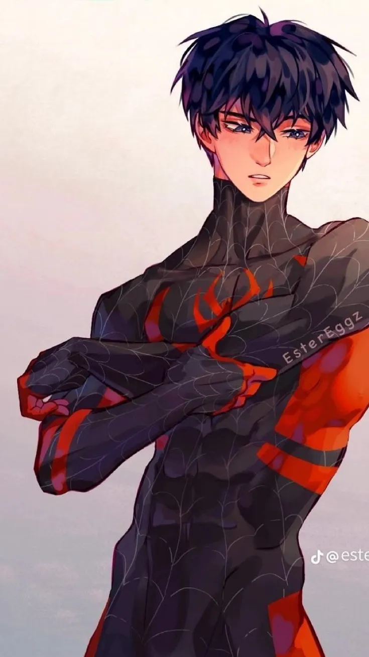 ai character: Spider man  background