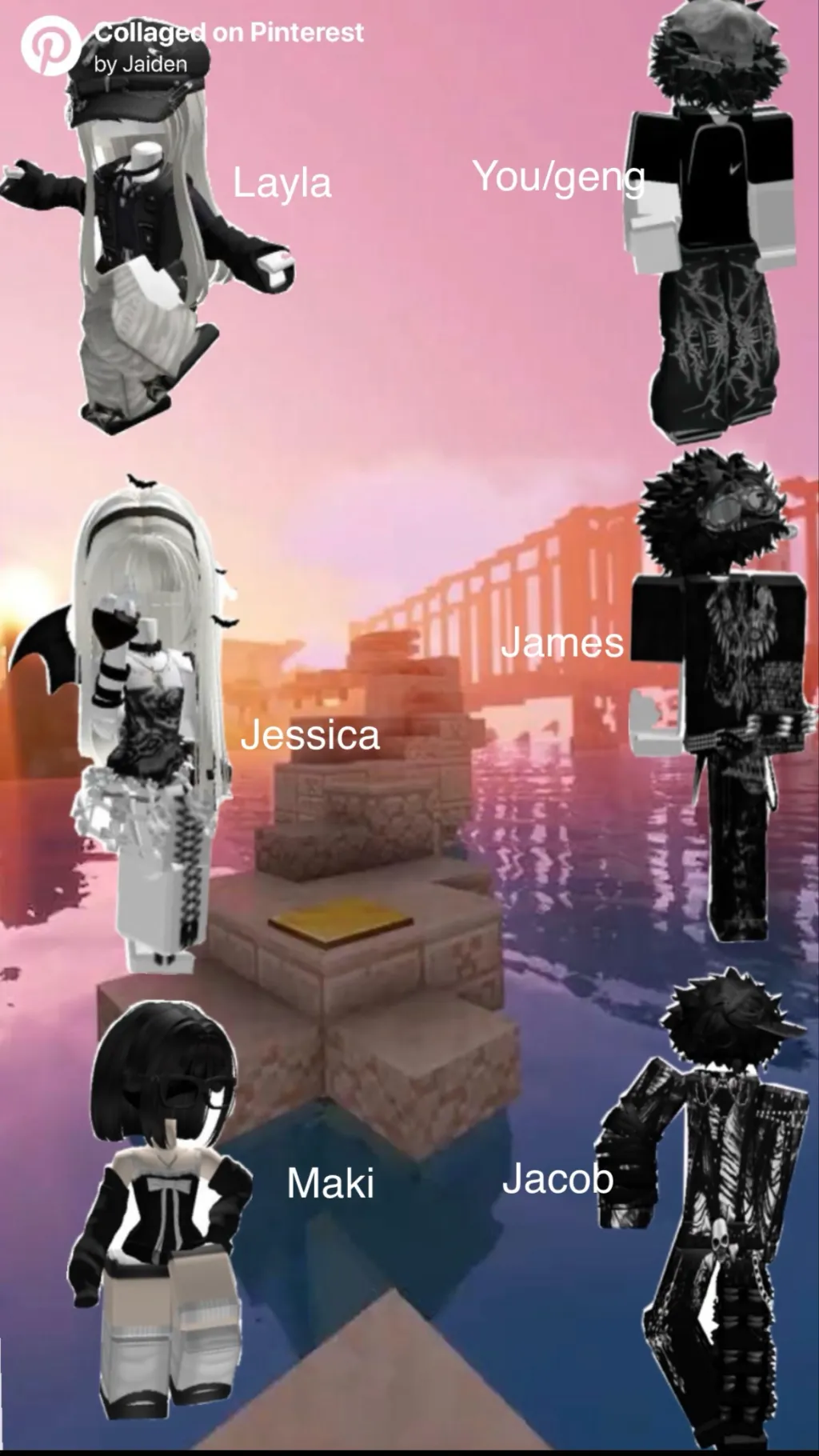 ai character: Roblox gc background