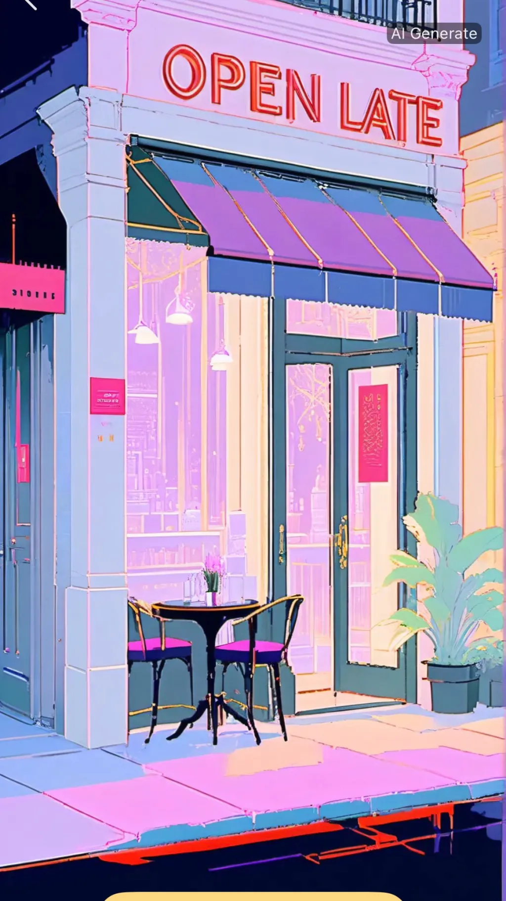 ai character: Shop background