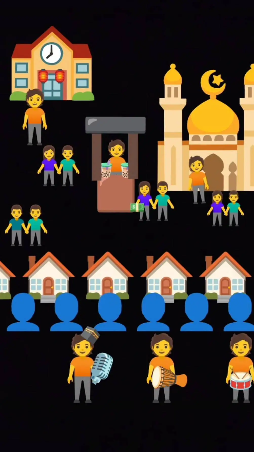 ai character: ramadan's day background