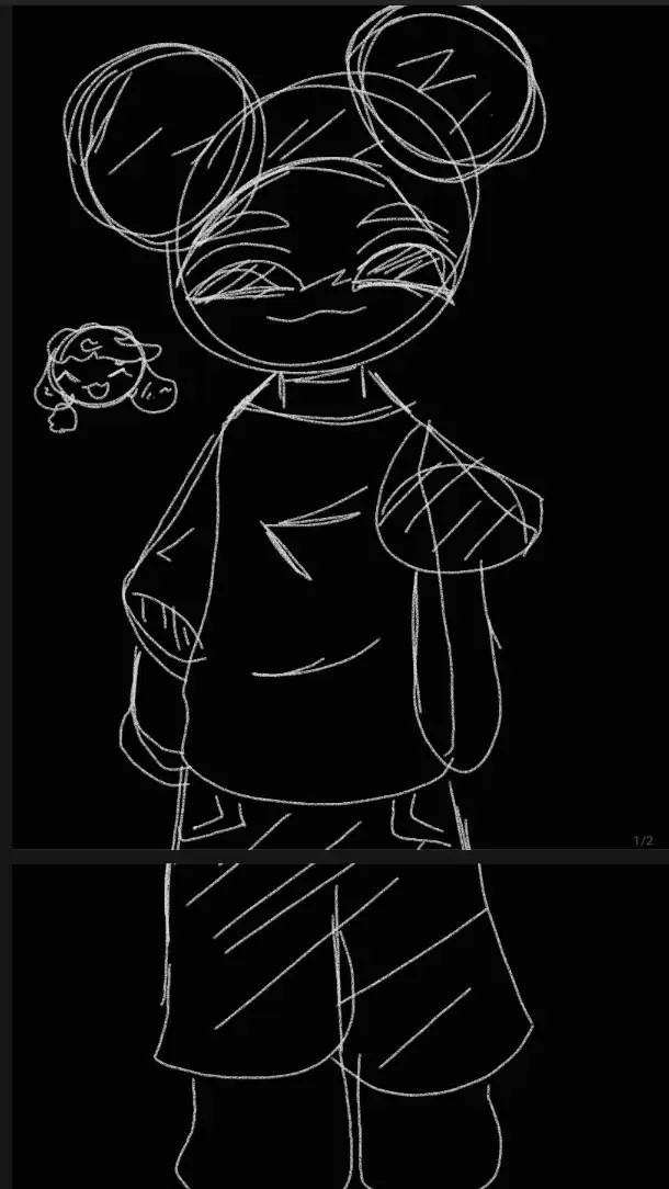 ai character: Amanda and wooly!  background