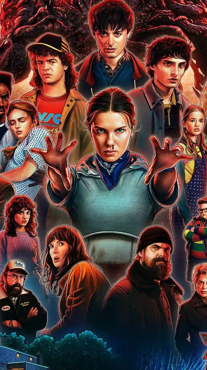 ai character: Stranger Things background