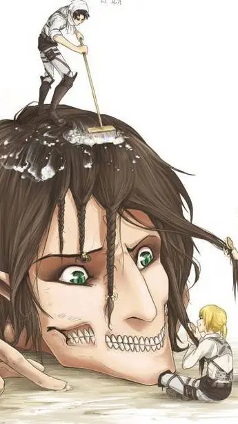 ai character: Attack on titan  background
