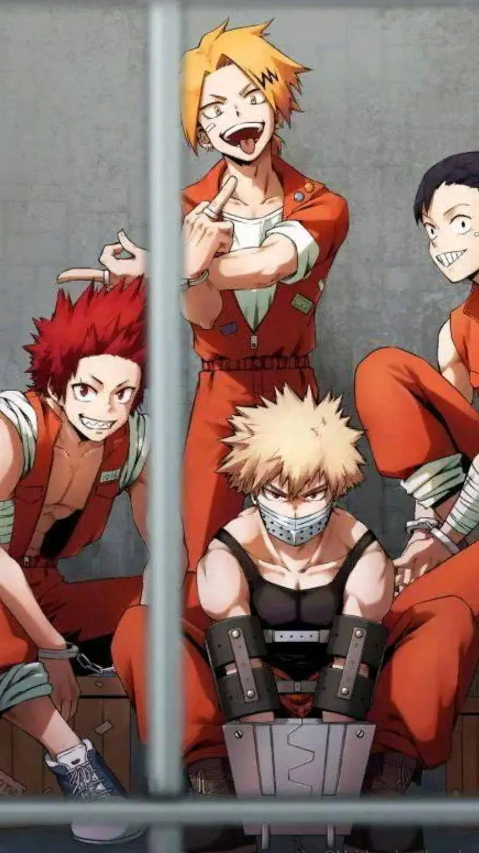 ai character: Mha prison  background