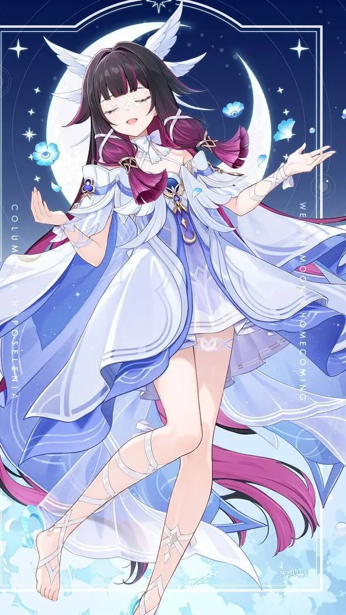 ai character: Columbina  background